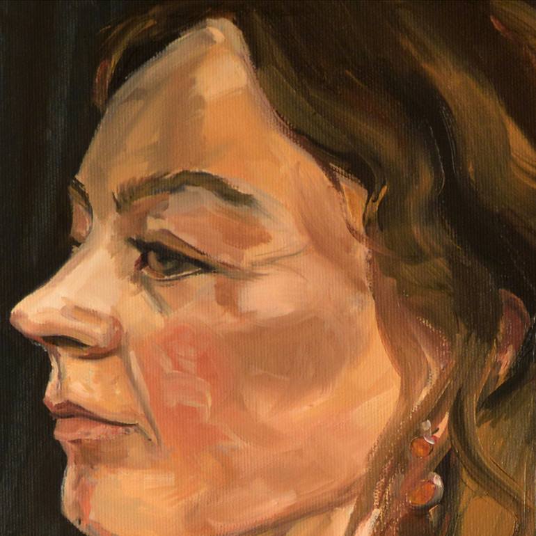 Original Expressionism Women Painting by Owen Normand