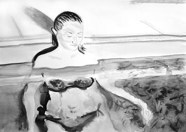 Original Figurative Women Drawings by Owen Normand