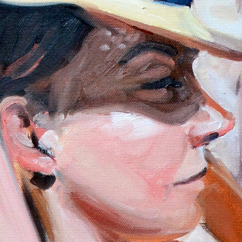 Original Expressionism Women Painting by Owen Normand