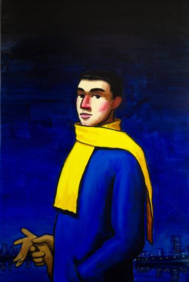 Original Expressionism Portrait Paintings by Owen Normand