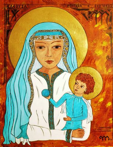Print of Conceptual Religious Paintings by Maria Safaei Ashtiani