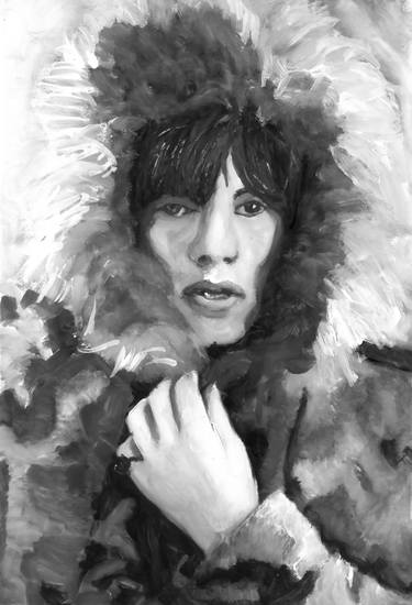 Mick Jagger, fur thumb