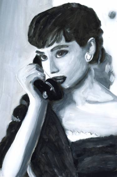 Audrey Hepburn, phone thumb