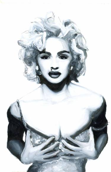 Original Black & White Pop Culture/Celebrity Paintings by Christy Powers