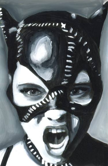Original Black & White Pop Culture/Celebrity Paintings by Christy Powers