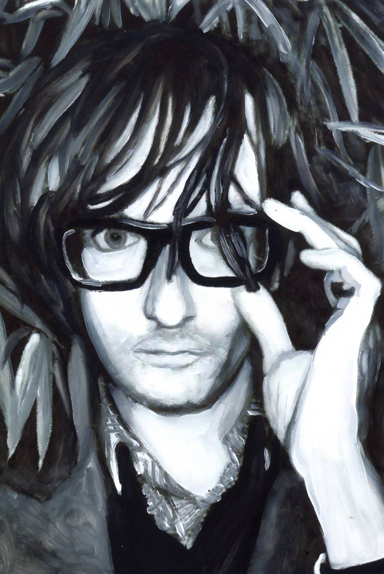Original Black & White Pop Culture/Celebrity Paintings by Christy Powers
