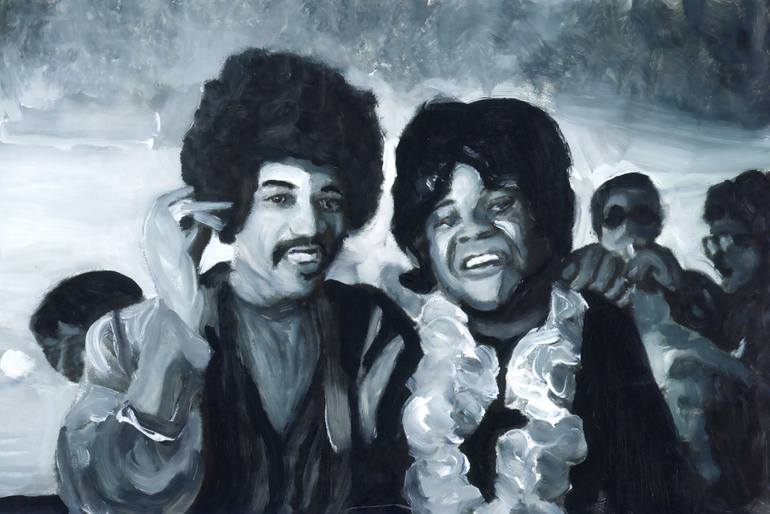 Original Black & White Pop Culture/Celebrity Paintings by Christy Powers