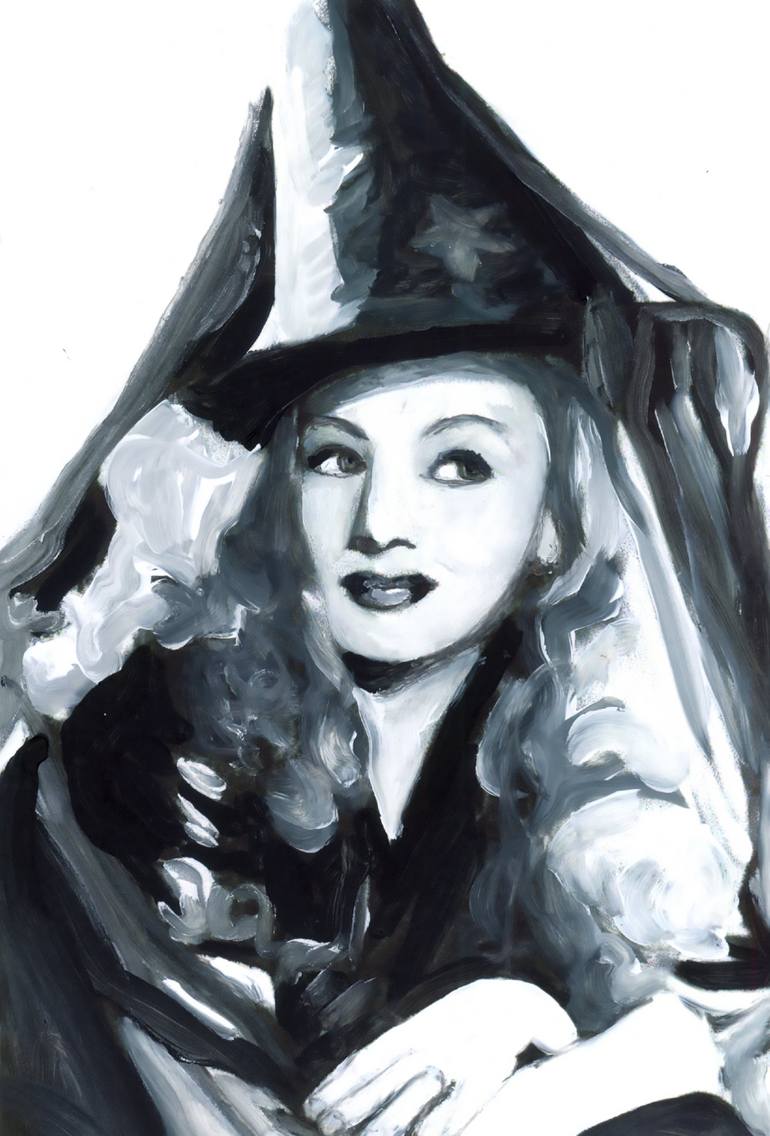 Original Black & White Pop Culture/Celebrity Paintings by Christy Powers