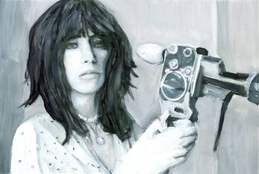 Original Black & White Pop Culture/Celebrity Paintings by Christy Powers
