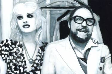 Original Black & White Pop Culture/Celebrity Paintings by Christy Powers