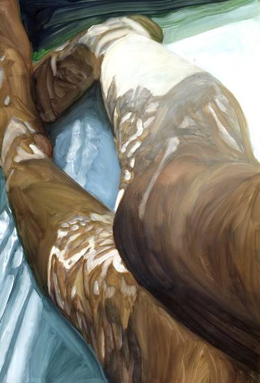 Original Documentary People Painting by Christy Powers