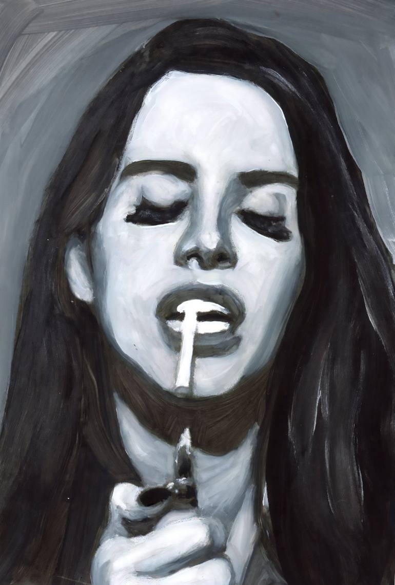 Original Black & White Pop Culture/Celebrity Paintings by Christy Powers