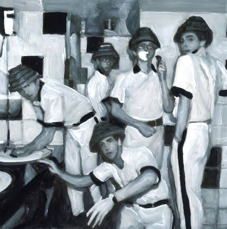 Print of Black & White Pop Culture/Celebrity Paintings by Christy Powers