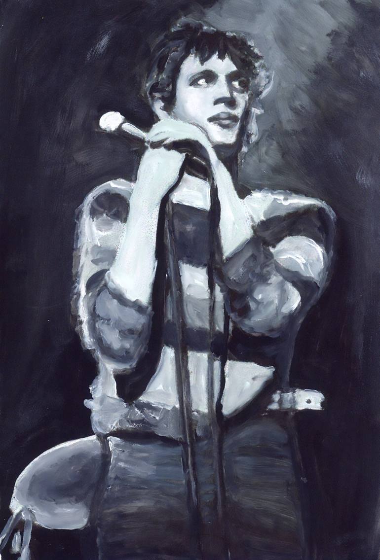 Original Black & White Pop Culture/Celebrity Paintings by Christy Powers