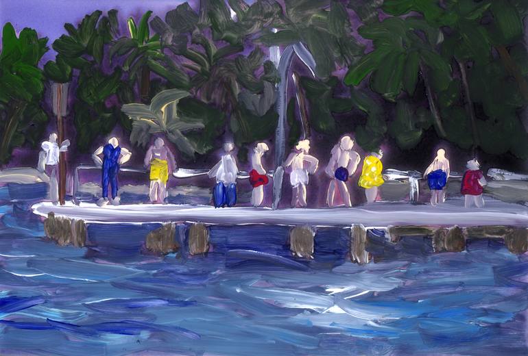 Original Impressionism People Paintings by Christy Powers
