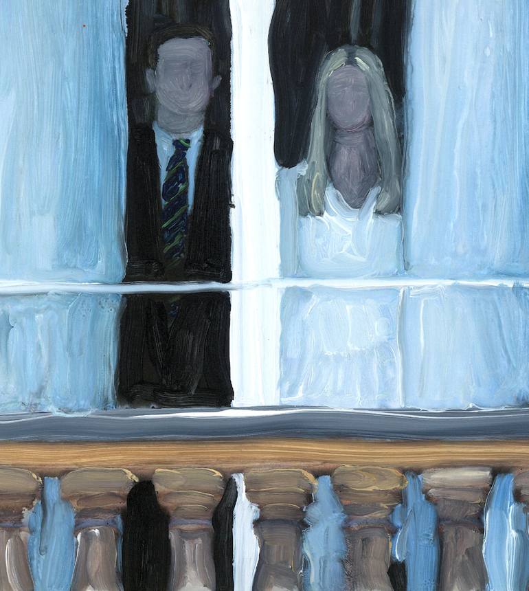 Original Documentary Politics Painting by Christy Powers