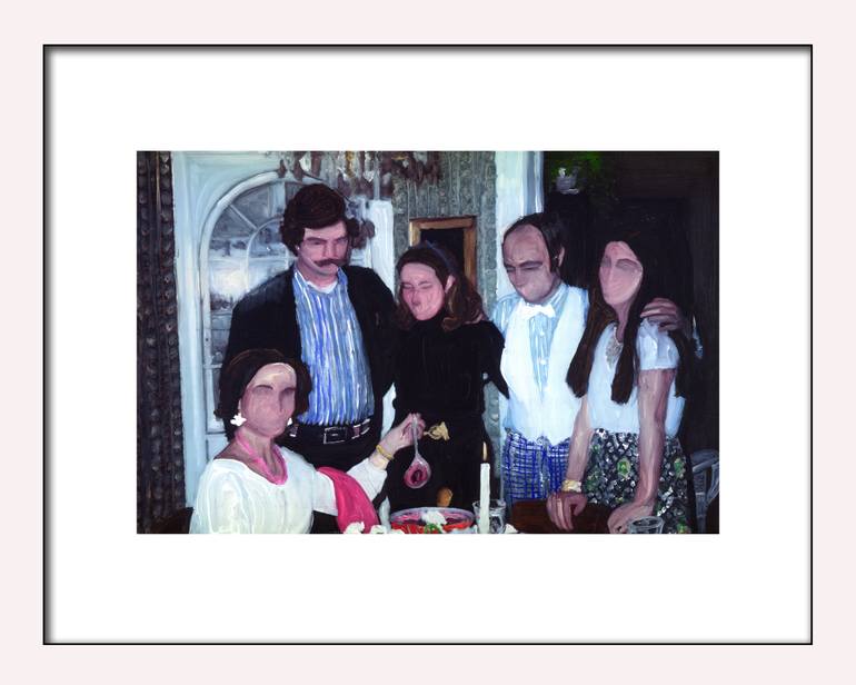 Original Documentary People Painting by Christy Powers