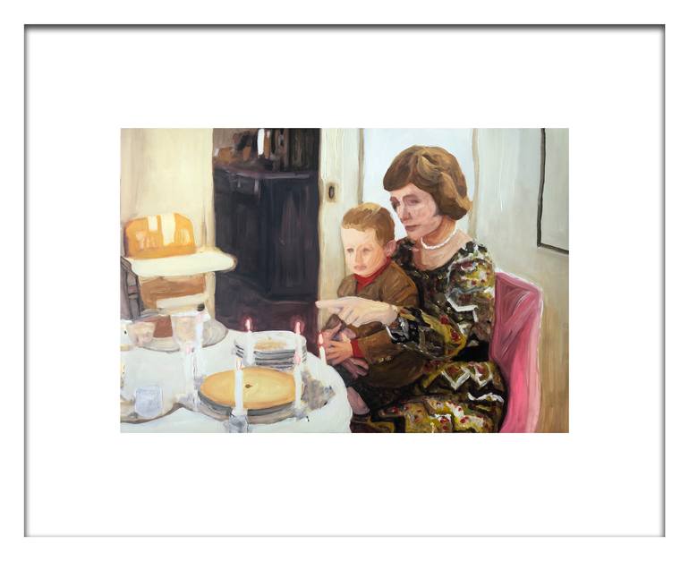 Original Documentary People Painting by Christy Powers