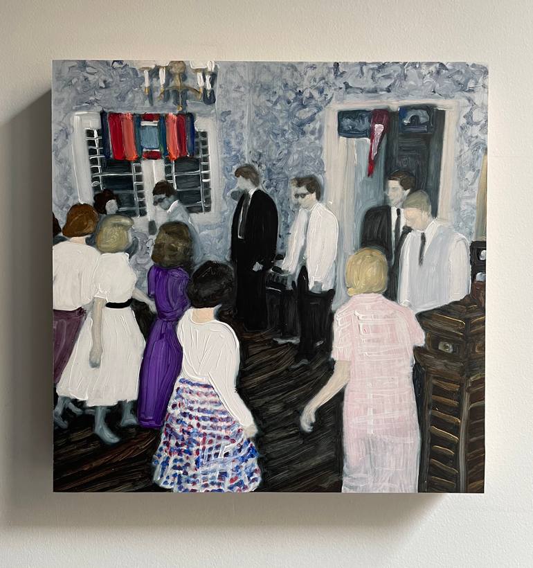 Original Documentary People Painting by Christy Powers