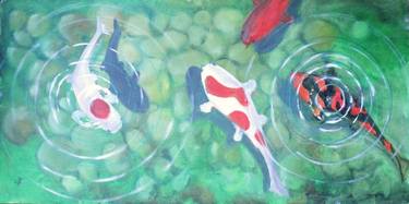 Original Conceptual Fish Painting by Lalit Sharma
