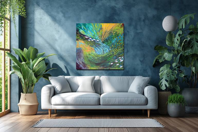 Original Abstract Water Painting by Anna Schueler