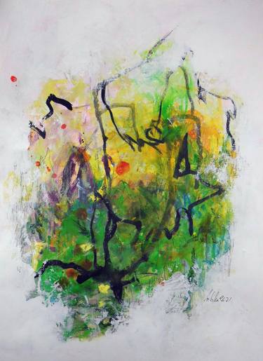 Original Abstract Expressionism Abstract Paintings by Anna Schueler