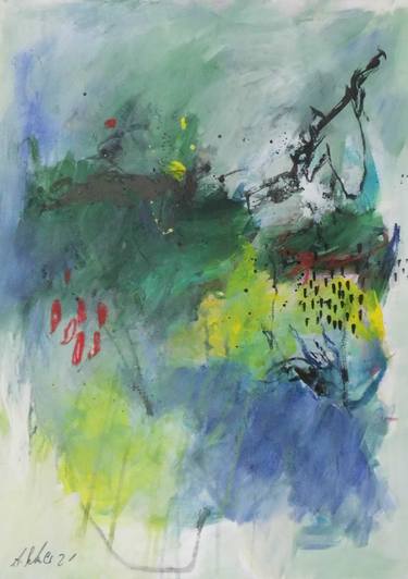 Original Expressionism Abstract Painting by Anna Schueler