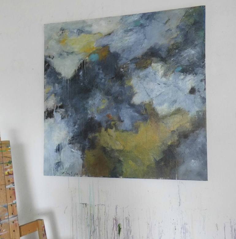 Original Abstract Expressionism Abstract Painting by Anna Schueler