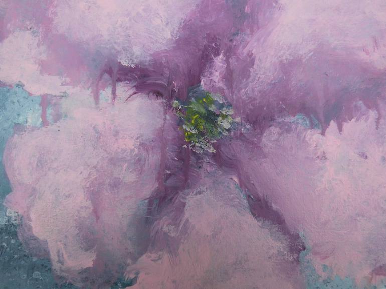 Original Abstract Expressionism Floral Painting by Anna Schueler
