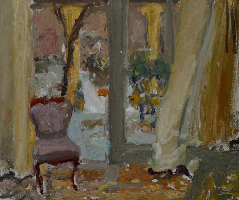 serre with chair Painting by Hans Barends | Saatchi Art