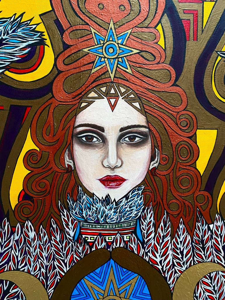 Original Figurative Classical Mythology Painting by Havva Marta