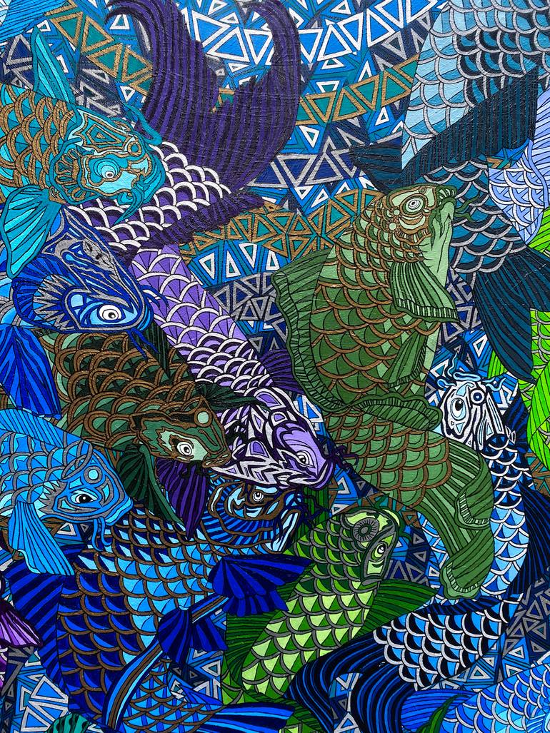 Original Contemporary Classical Mythology Painting by Havva Marta