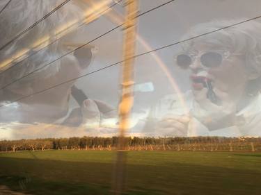 Woman, Lipstick & Rainbow on Train - Limited Edition of 7 thumb