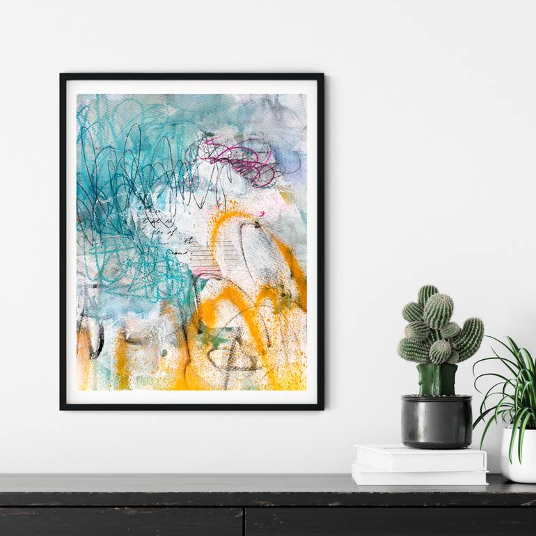 Original Abstract Expressionism Abstract Painting by Fran Mcnamara