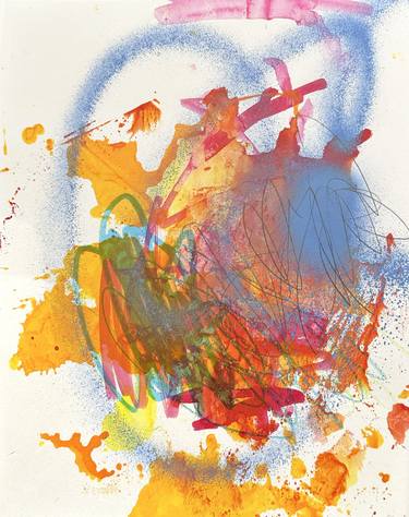 Original Abstract Expressionism Abstract Painting by Fran Mcnamara