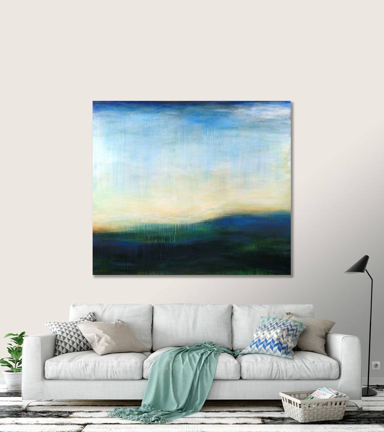 Original Abstract Landscape Painting by Fran McNamara