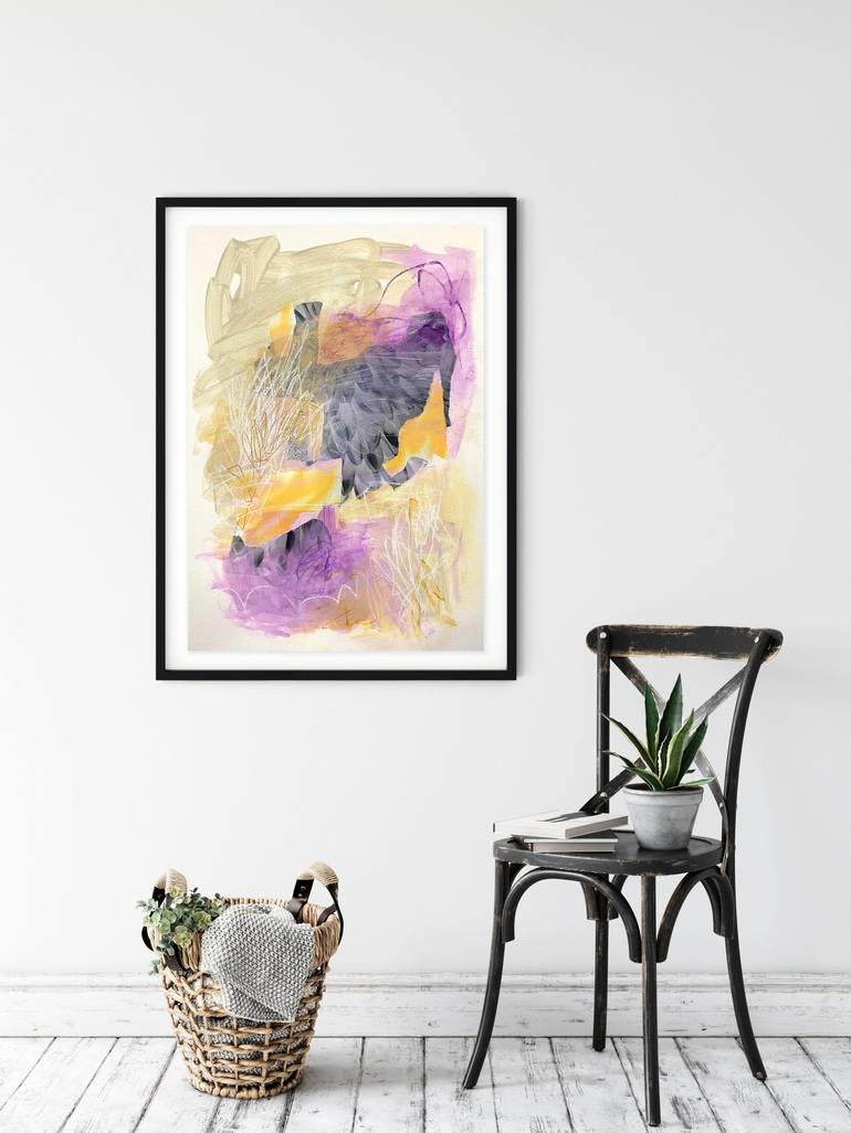 Original Abstract Expressionism Abstract Painting by Fran Mcnamara