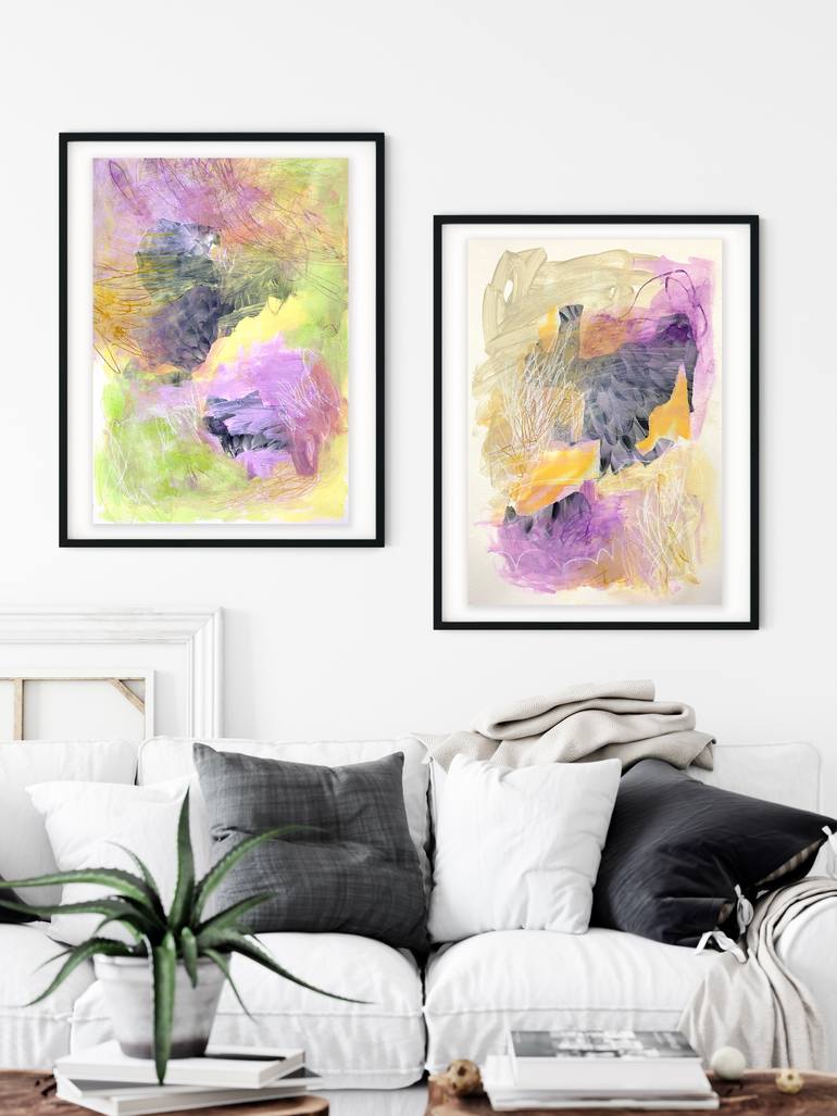 Original Abstract Expressionism Abstract Painting by Fran Mcnamara