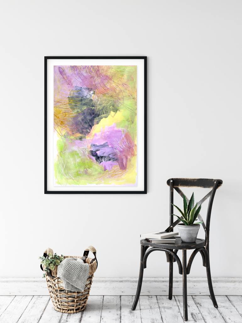 Original Abstract Expressionism Abstract Painting by Fran Mcnamara