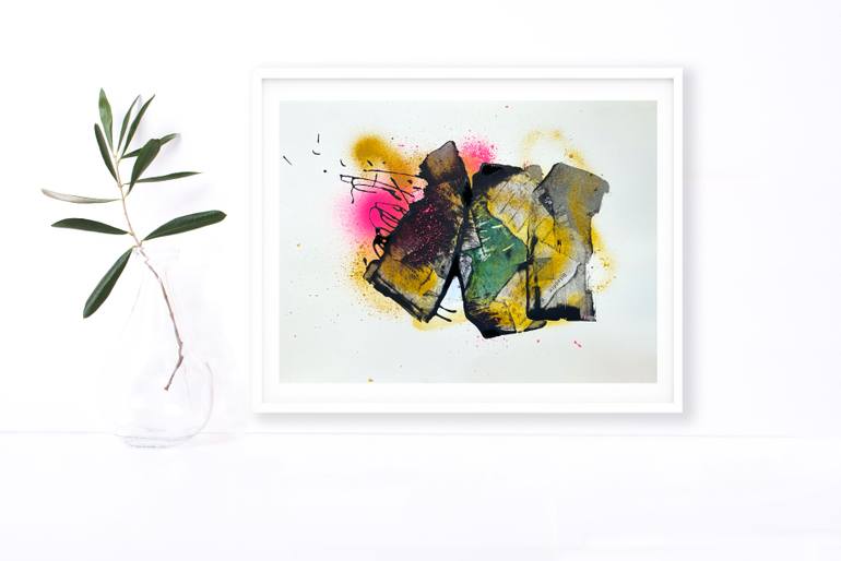 Original Abstract Expressionism Abstract Painting by Fran Mcnamara