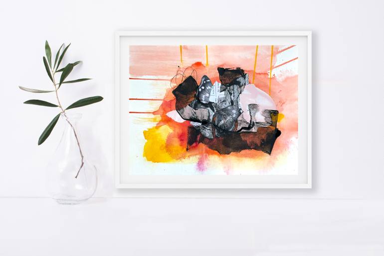 Original Abstract Expressionism Abstract Painting by Fran Mcnamara