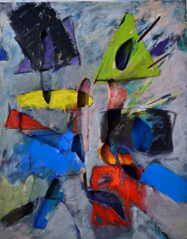 Original Abstract Expressionism Abstract Painting by Mary Vandezande