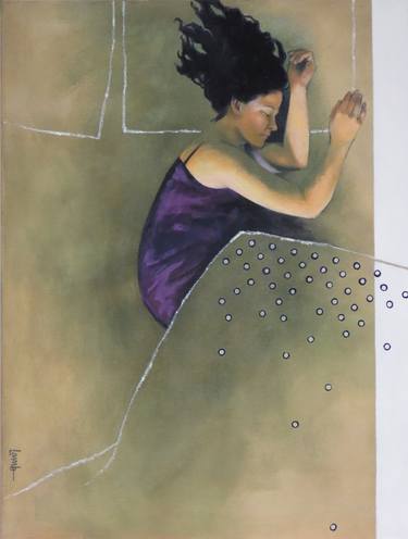 Original Contemporary Women Painting by Sandra Lamb