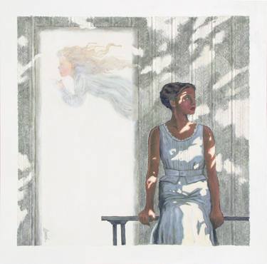 Print of Women Paintings by Sandra Lamb