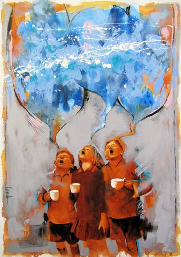 Print of Children Paintings by Sandra Lamb