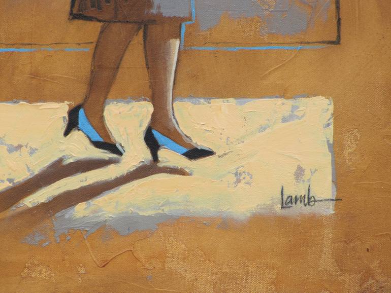 Original Figurative Animal Painting by Sandra Lamb