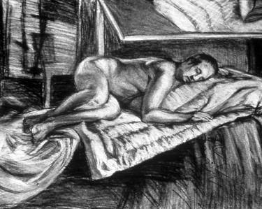 Print of Realism Nude Drawings by Kenneth Cobb