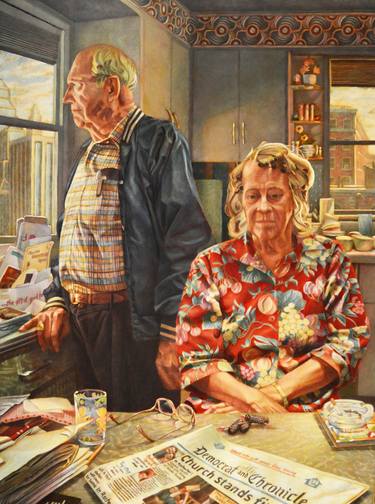 Print of Figurative Family Paintings by Kenneth Cobb