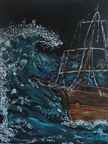 Print of Sailboat Paintings by Kalisia Cox