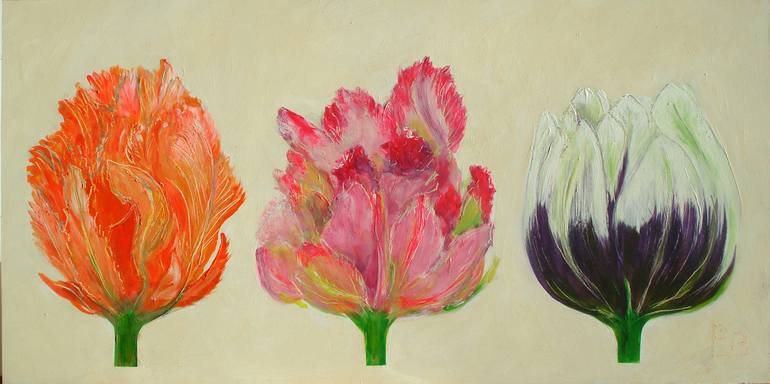 Original Figurative Botanic Paintings by Lebateau Art